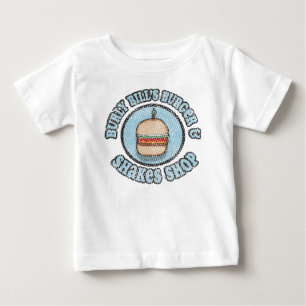 T-shirt Pour Bébé Boutique de burgers et milkshakes Vintage Burly Bi