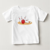 T-shirt Pour Bébé Bowling Ball Stritles (Devant)