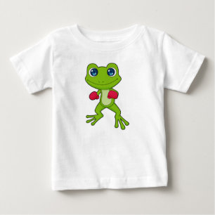 T-shirt Pour Bébé Boxeur de boxe de grenouille Gants de boxe