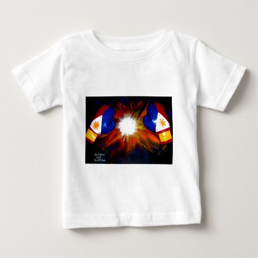 T-SHIRT POUR BÉBÉ BOXEUR PHILIPPIN - FIERTÉ DE BOXE DES PHILIPPINES (Devant)