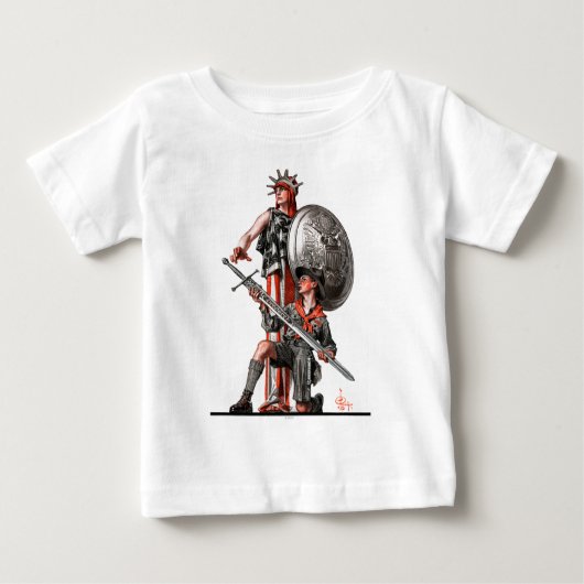 T-shirt Pour Bébé Boy Scout et Liberty (Devant)