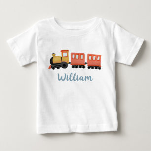 T-shirt Pour Bébé Boys transport en train mignon