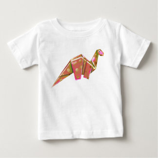 T-shirt Pour Bébé Brachiosaure Origami Googly-Eyed - Iridescente