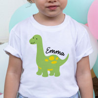 Brachiosaurus Dinosaur bébé Personnaliser la chemi