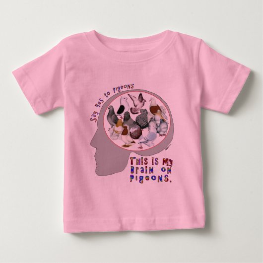 T-shirt Pour Bébé Brain (Devant)