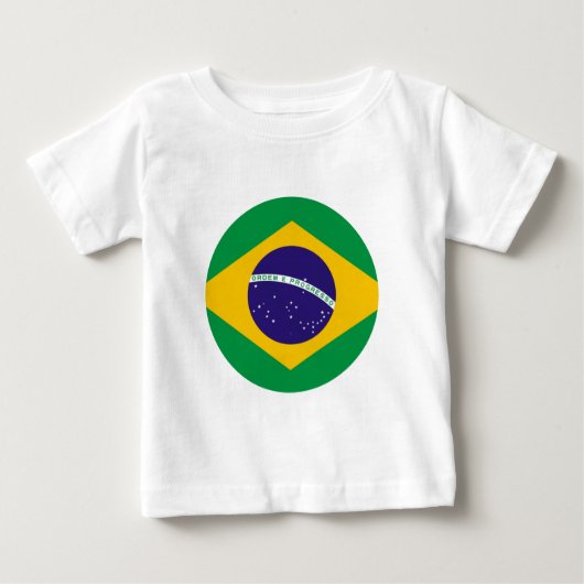 T-shirt Pour Bébé Brésil Cercle Drapeau Le MUSÉE Zazzle (Devant)