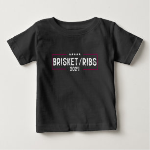 T-shirt Pour Bébé Brisket Ribs 2024 Barbecue Élection politique