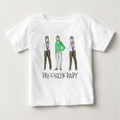 T-shirt Pour Bébé Brooklyn Baby NYC Williamsburg Hipster New York (Devant)