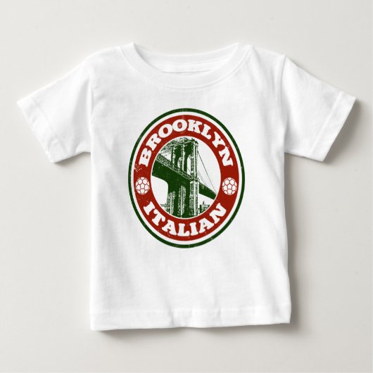 T-shirt Pour Bébé Brooklyn New York Italiens (Devant)