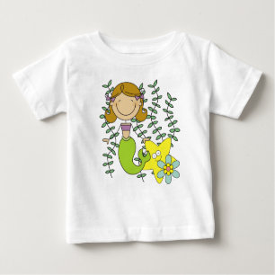 T-shirt Pour Bébé Brown Haired Mermaid