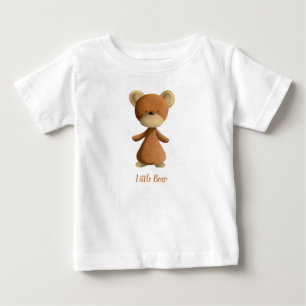 T-shirt Pour Bébé Brown Petit Ours Personnalisé Enfants Bébé