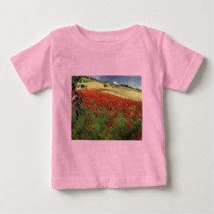 T-shirt Pour Bébé BRUCE, William Blair pies coquelicot fleurs rouges