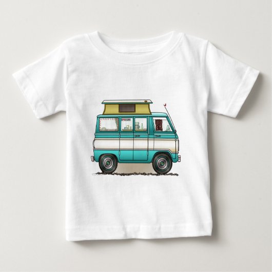 T-shirt Pour Bébé Bruit Top Van Camper (Devant)