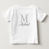 T-shirt Pour Bébé Brume de lumière monographique (Dos)