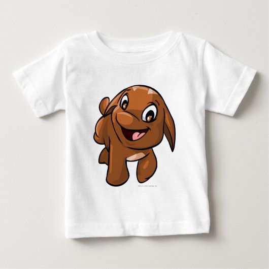 T-shirt Pour Bébé Brun de Poogle (Devant)