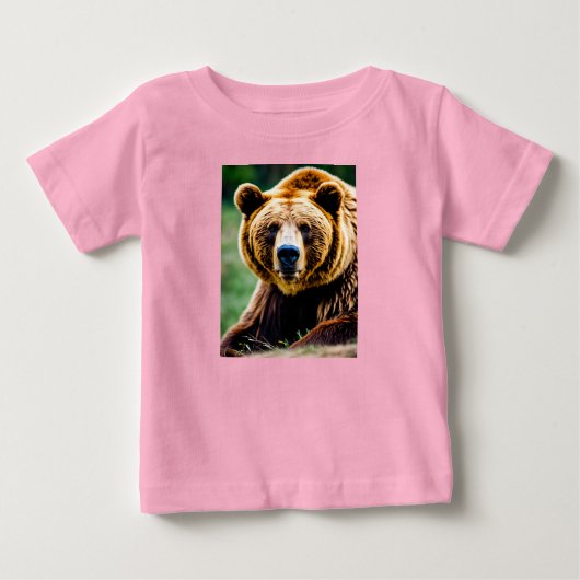 T-shirt Pour Bébé Bruno l'ours brave (Devant)