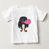 T-shirt Pour Bébé Bubblegum bulle soufflant Penguin (Devant)