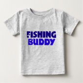 T-shirt Pour Bébé Buddy de pêche (Devant)