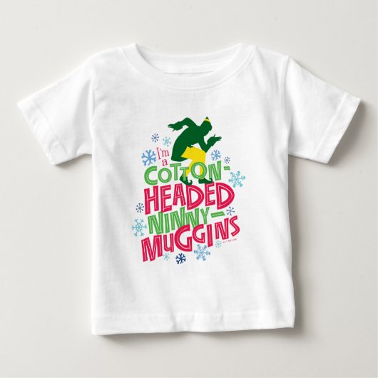 T-shirt Pour Bébé Buddy l'Elfe | Ninny-muggins en coton (Devant)