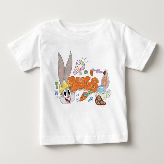 T-shirt Pour Bébé BUGS BUNNY BUILDERS™| BUGS BUNNY™ Sketch Art (Devant)