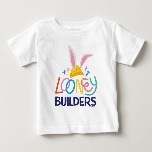 T-shirt Pour Bébé BUGS BUNNY BUILDERS™| Logo empilé Casquette dur (Devant)