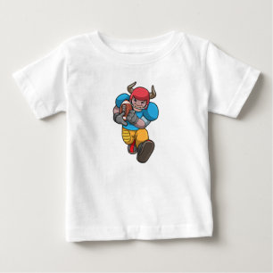T-shirt Pour Bébé Bull à Sports avec Football & Casque