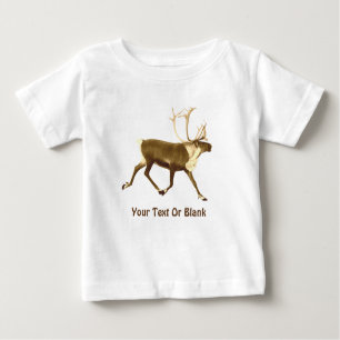 T-shirt Pour Bébé Bull Caribou - Sepia