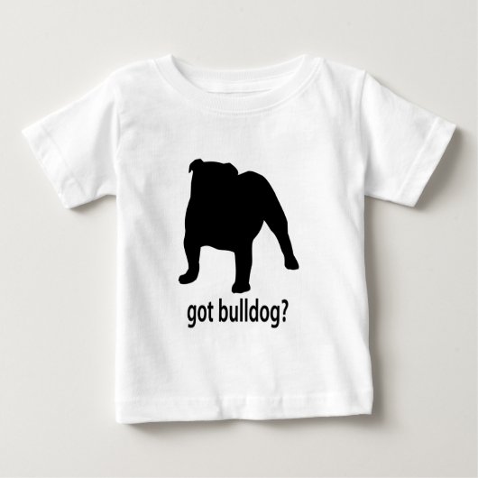 T-shirt Pour Bébé Bulldog (Devant)