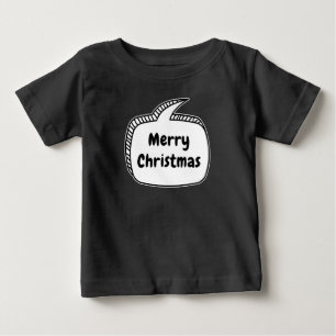 T-shirt Pour Bébé Bulle de texte Joyeux Noël
