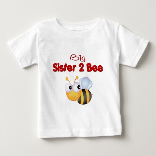 T-shirt Pour Bébé Bumble Bee Big Sister to Be (Devant)