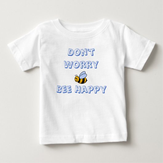 T-shirt Pour Bébé bumble_bee, Don't WorryBee Happy (Devant)