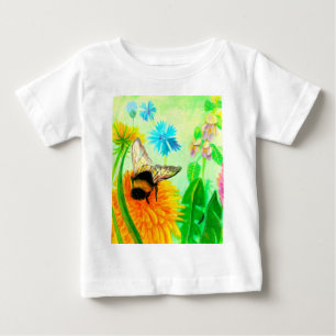 T-shirt Pour Bébé Bumblebee sur le pandelion