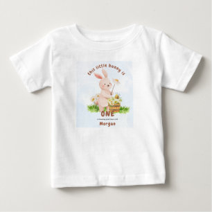 T-shirt Pour Bébé Bunny a un an Joli bébé lapin 1er anniversaire