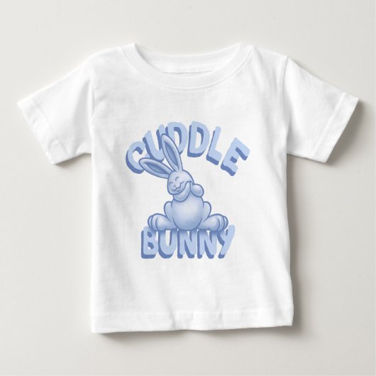T-shirt Pour Bébé Bunny de câlin - bleu (Devant)