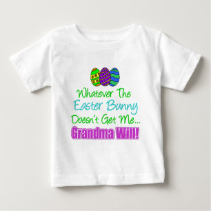 T-shirt Pour Bébé Bunny de Pâques ne veut pas grand-mère