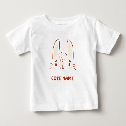 T-shirt Pour Bébé Bunny du jour Hoppy (Devant)