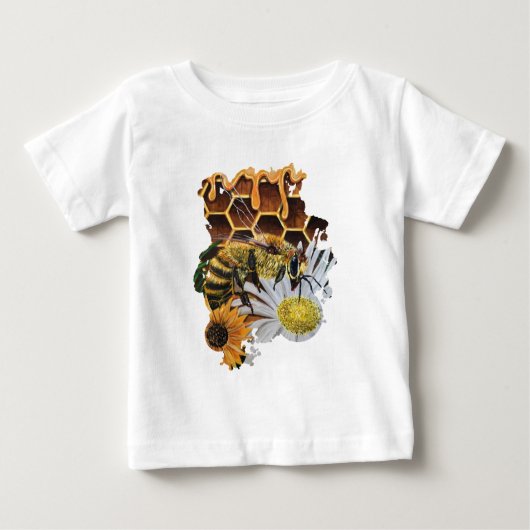 T-shirt Pour Bébé Busy Bee (Devant)