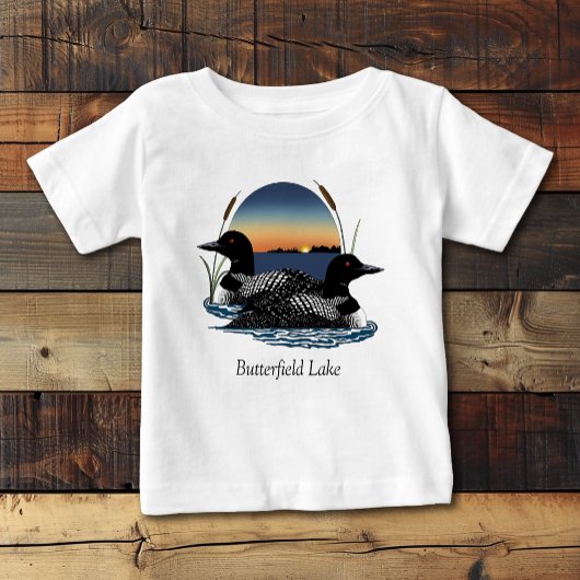 T-shirt Pour Bébé Butterfield Lake Loon Pair