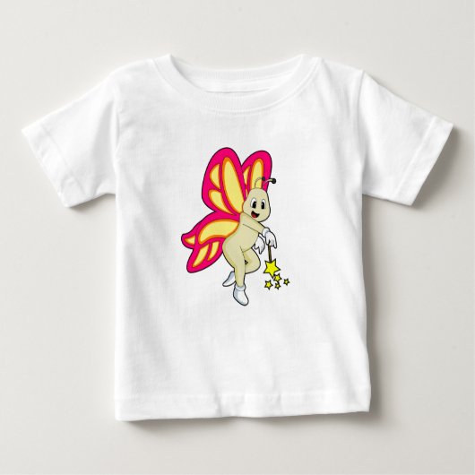 T-shirt Pour Bébé Butterfly as Wizard with Magic Mur (Devant)