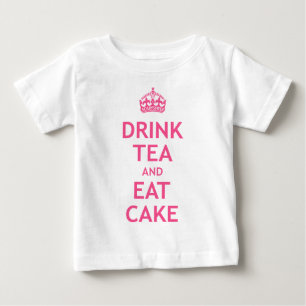 T-shirt Pour Bébé Buvez du thé et mangez le gâteau