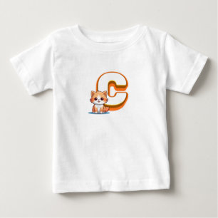 T-shirt Pour Bébé C pour chat