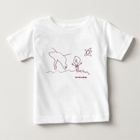 T-shirt Pour Bébé Ça doit être un Alien Tee (Devant)