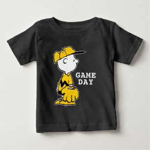 T-shirt Pour Bébé cacahuètes   Charlie Brown Baseball