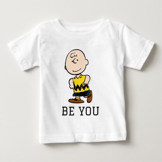 T-shirt Pour Bébé cacahuètes | Charlie Portrait Brown (Devant)