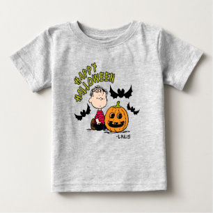 T-shirt Pour Bébé cacahuètes   Happy Halloween Linus