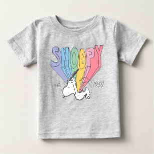 T-shirt Pour Bébé cacahuètes   Les pastels de Snoopy en vol