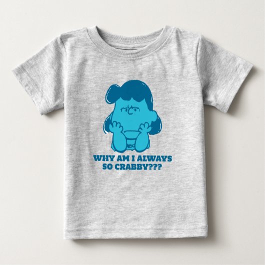 T-shirt Pour Bébé cacahuètes | Lucy Who Says I'm Crabby? ? (Devant)