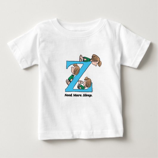 T-shirt Pour Bébé cacahuètes | Peppermenthe Patty Sleepy Z (Devant)