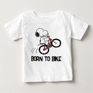 T-shirt Pour Bébé cacahuètes   Roue à vélo Snoopy