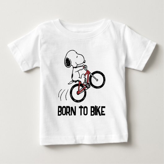T-shirt Pour Bébé cacahuètes | Roue à vélo Snoopy (Devant)